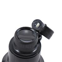 20X Büyütmeli Saat Takı Onarım Için Cam Lensli Optik Işıklı Göz Büyüteç Mg13B-9A