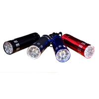 3 Adet 9 Ledli Metal Mini El Fener
