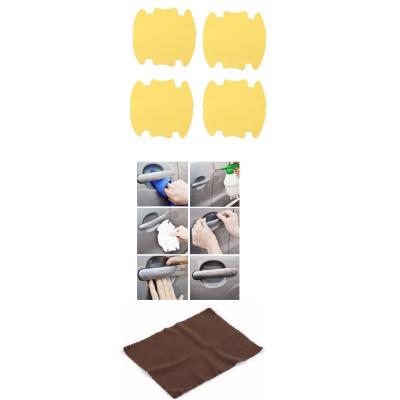 5li Set Araba Kapı Kolu Koruyucu Çizilme Önleyici Şeffaf Sticker Film Koruma Seti