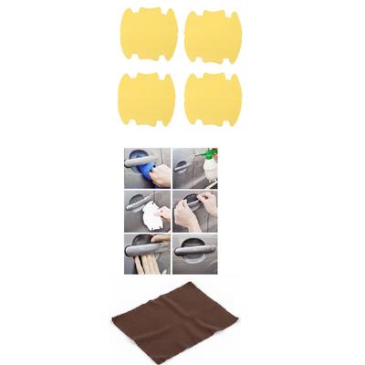 5li Set Araba Kapı Kolu Koruyucu Çizilme Önleyici Şeffaf Sticker Film Koruma Seti