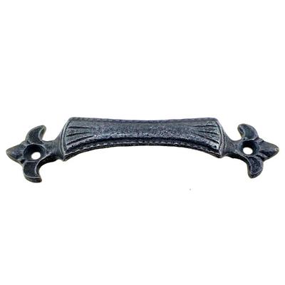 Antika Tarz Dekoratif Pirinç Lale Mobilya Kulbu - 27x115 mm, Oksit