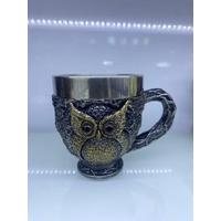 Baykuş Çelik Kupa Bardak Kod 6931