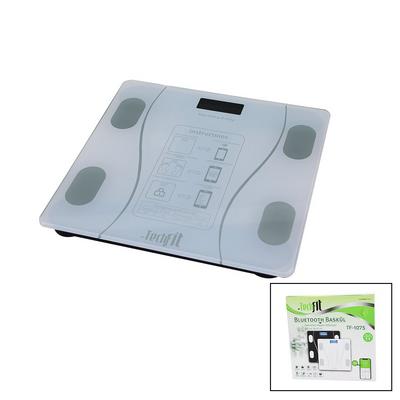 BLUETOOTH VÜCUT ANALİZLİ DİJİTAL BASKÜL TERAZİ 180KG/50G YAĞ -SU -KAS ORAN -BMI -ODA ℃ TF-1075