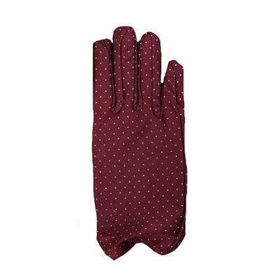 Bordo Renk Puanlı Çocuk Eldiveni