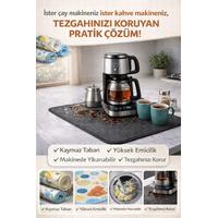Çay Matı Çay Makinesi % 100 Mikrofiber Altlığı Su Emici Tezgah Koruyucu Kurulama Matı