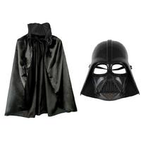 Çocuk Boy Yıldız Savaşları Star Wars Darth Vader Maskesi ve 90 cm Pelerin Seti Siyah