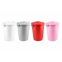Çöp Kovası 70 Lt Plastik Çöp Kovası Kapaklı Büyük Boy Çöp Bidonu Dayanıklı Çöp Kovası - Mavi