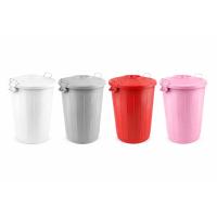 Çöp Kovası 70 Lt Plastik Çöp Kovası Kapaklı Büyük Boy Çöp Bidonu Dayanıklı Çöp Kovası - Mavi