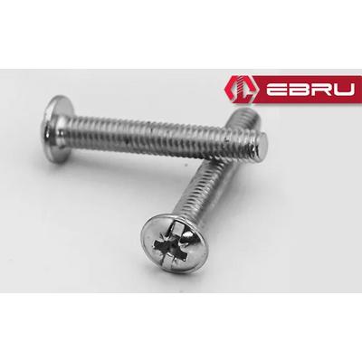 Ebru Yuvarlak Yıldız Başlı RYSB Kulp Vidası, Civata M4x20 - 50 Adet