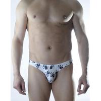 Erkek El Desenli Slip İç Çamaşırı