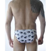 Erkek El Desenli Slip İç Çamaşırı
