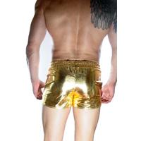 Erkek Gold Lame Short