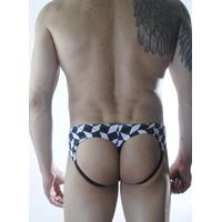 Erkek Küp Desenli Fantezi Jockstrap