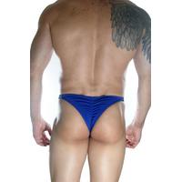 Erkek Mavi Arkası Büzgülü Brazillian Slip