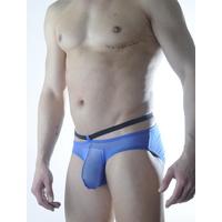 Erkek Mavi Tül Fantezi Slip İç Çamaşırı