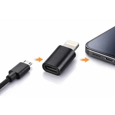 iPhone 14 Plus Uyumlu Android Micro USB Şarj Kablosunu iPhone Lightning e Çevirici