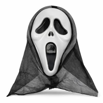 Kapşonlu Çığlık Maskesi Scream Maskesi - Hayalet Maskesi 33x21 cm
