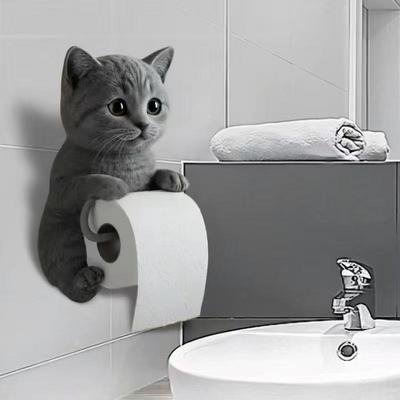 Kedi Tasarımlı Tuvalet Kağıtlığı