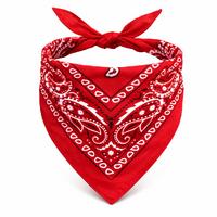 Kırmızı Kovboy Fuları Çocuk Bandana Western Desenli Boyun Fuları