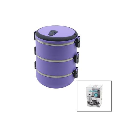 LİLA 3LÜ SEFER TASI SAKLAMA KABI 1.8LT
