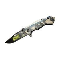 Mtech 4 23 3 Army Kurtarma / Kamp Çakı 20cm - Yarı Otomatik, Kemerlikli, Cam Kırma Ve İp Kesme Aparatlı