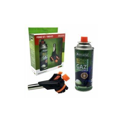 ORCAMP 2PCS PÜRMÜZ VE TORCH SETİ PÜRMÜZ TORCH ÇAKMAK BAŞLIK KAMP GAZI 227GR/400ML