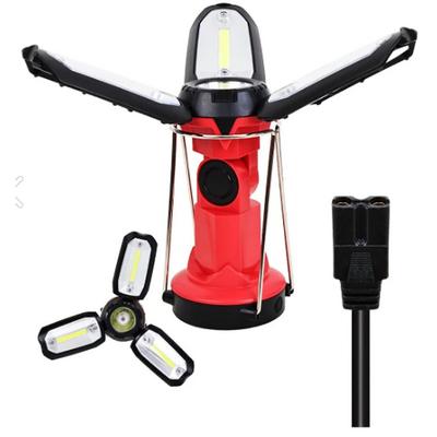 Polizei P-8801 ŞARJLI KATLANABİLİR 3XCOB LED+ 3W LED ÇOK FONKSİYONLU KAMP FENERİ