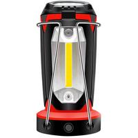 Polizei P-8801 ŞARJLI KATLANABİLİR 3XCOB LED+ 3W LED ÇOK FONKSİYONLU KAMP FENERİ