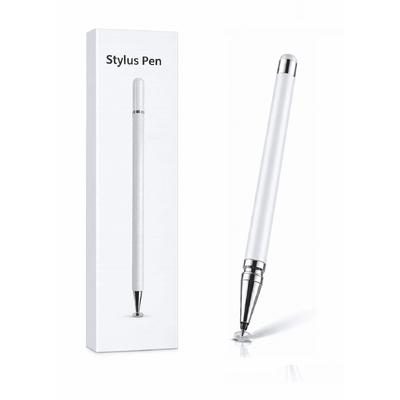 Samsung S22 Uyumlu Dokunmatik Stylus Kalem Disk Uçlu Hassas Beyaz Tablet Telefon Çizim Kalemi