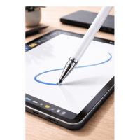 Samsung S26 EDGE Uyumlu Dokunmatik Stylus Kalem Disk Uçlu Hassas Beyaz Tablet Telefon Çizim Kalemi