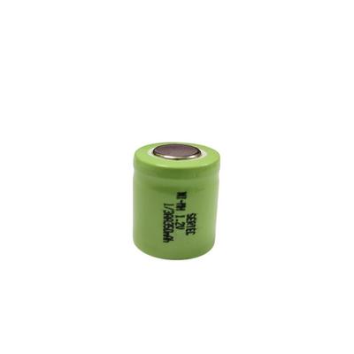 Sertec - 1.2V 350 Mah - 1/3AA - Ni-MH Şarjlı Pil - (Başsız / Flat Head)