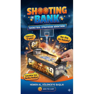 Şımartan Eğlenceli Basket Atmalı Basketbol Kumbara