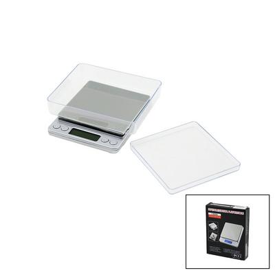 SUPERIOR MINI I-2000 3000GR/0.1GR MİNİ=10.5X13CM HASSAS TARTI - TERAZİ ŞEFFAF PLS.KAPAK PİLLİ